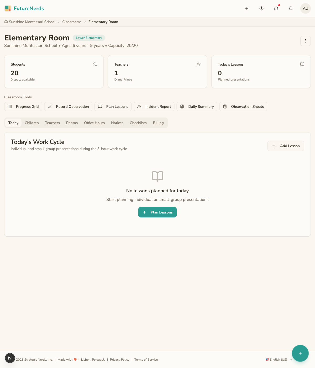 Assign teachers